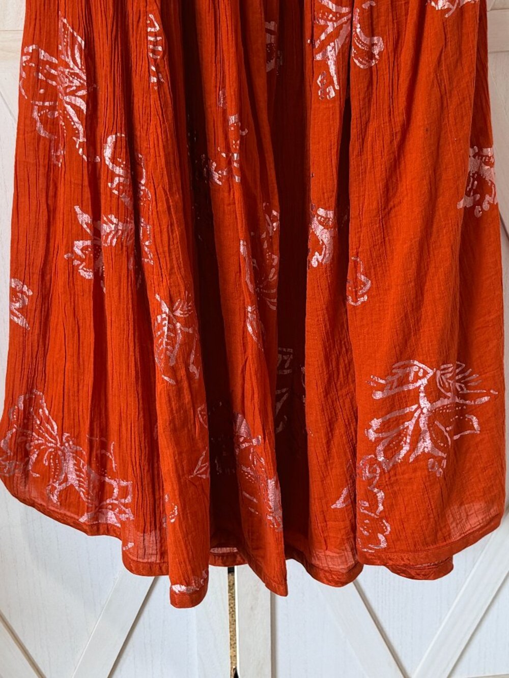 Free People Baja Babe Midi Dress Copper Combo Strapless Boho Size Small - Picture 10 of 11